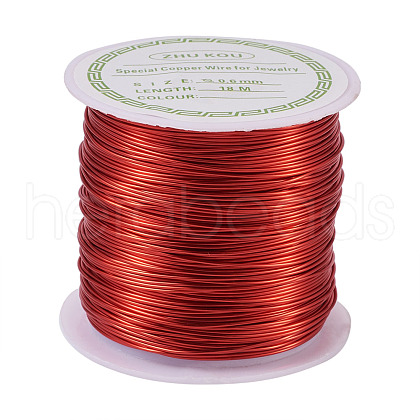 Round Copper Beading Wire for Jewelry Making YS-TAC0004-0.6mm-16-1