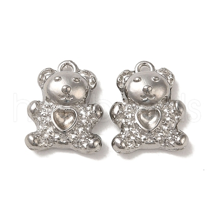 Tarnish Resistant 304 Stainless Steel Beads Rhinestone Setting STAS-K285-31P-1