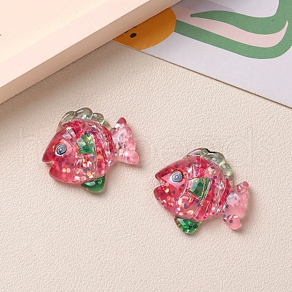 Marine Organism Theme Resin Cabochons PW-WG8E4B4-04-1