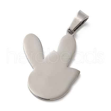 Non-Tarnish 304 Stainless Steel Pendants STAS-C079-07P-1