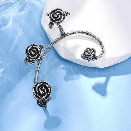 316 Surgical Stainless Steel Cuff Earrings EJEW-E300-25AS-02-1