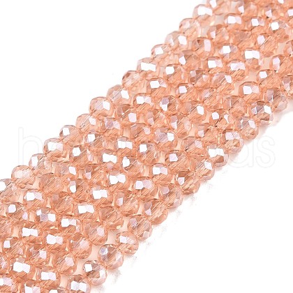 Electroplate Glass Beads Strands EGLA-A044-T2mm-A21-1