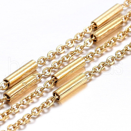 Handmade Ion Plating(IP) 304 Stainless Steel Cable Chains STAS-P203-C-1