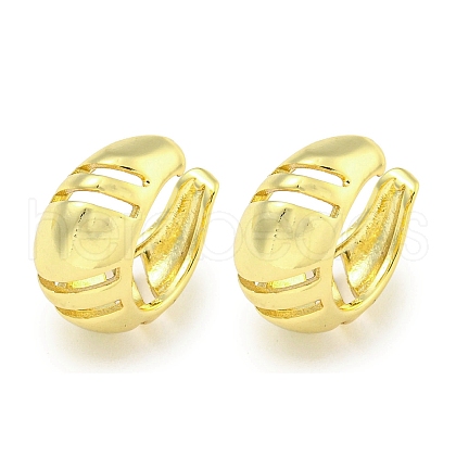 Brass Cuff Earrings EJEW-C104-008G-1