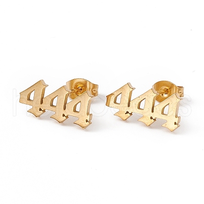 Angel Number Earrings X-EJEW-F286-01A-G-1