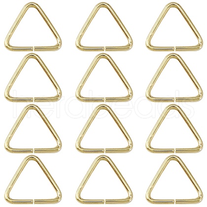SUNNYCLUE Brass Triangle Linking Ring FIND-SC0006-42-1