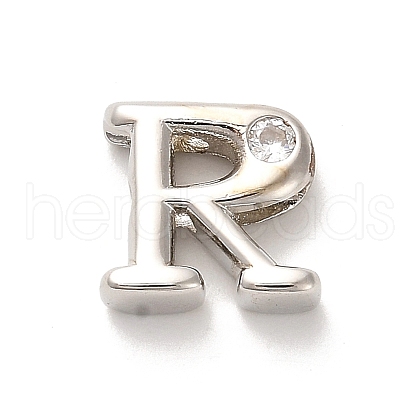 Rack Plating Brass Cubic Zirconia Beads KK-L210-008P-R-1