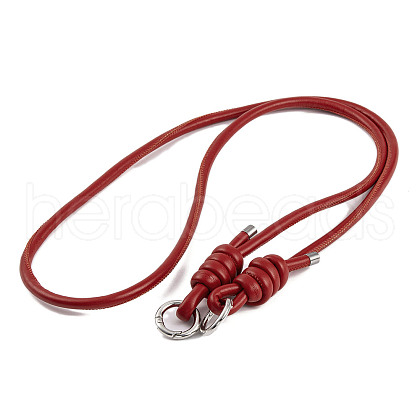 PU Leather & Alloy Phone Hand Strap Chains AJEW-H151-01A-1