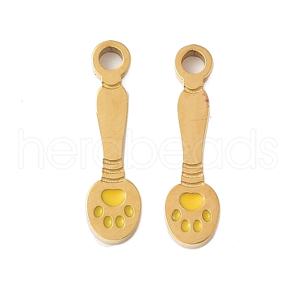 304 Stainless Steel Enamel Charms STAS-R168-20G-1
