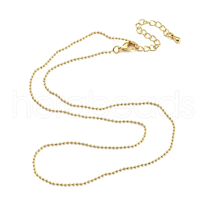 Brass Ball Chain Necklaces Making MAK-L025-01G-1