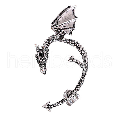 Alloy Dragon Cuff Earrings X-DRAG-PW0001-75AS-1