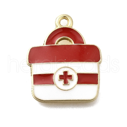 Medical Theme Alloy Enamel Pendants FIND-G090-02B-03-1