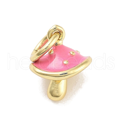 Real 18K Gold Plated Rack Plating Brass Enamel Charms KK-M293-23G-01-1