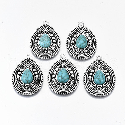 Tibetan Style Alloy Pendants PALLOY-N155-44-NR-1