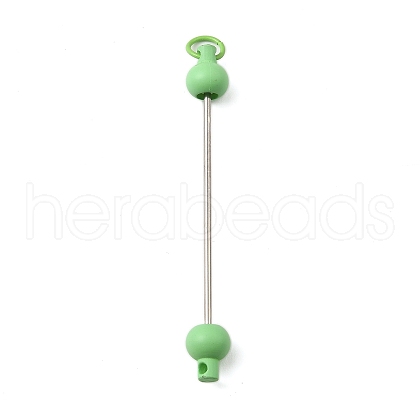 Plastic Beadable Keychain Bar for Jewelry Making DIY Crafts AJEW-C040-01D-1