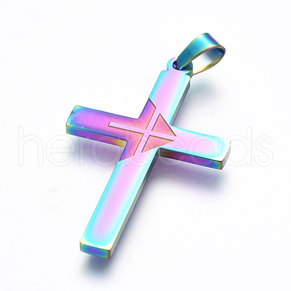 Ion Plating(IP) 304 Stainless Steel Pendants STAS-E462-10M-1