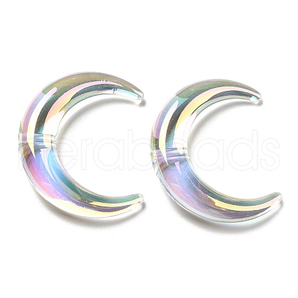 Transparent UV Plating Acrylic Beads X-OACR-H022-03-1