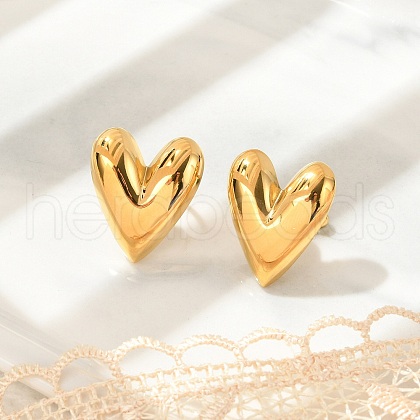 304 Stainless Steel Cuff Earrings EJEW-U043-02G-1