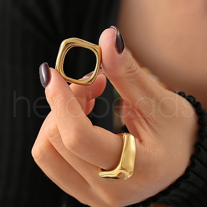 304 Stainless Steel Finger Rings for Women RJEW-Z086-02G-1