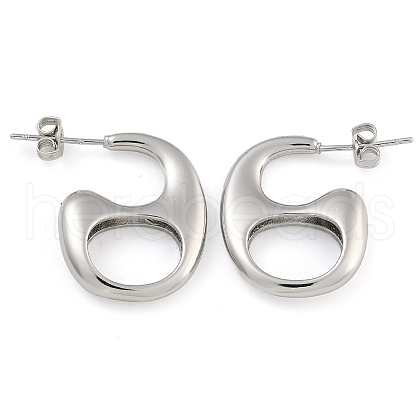 Brass Stud Earrings EJEW-K293-21P-1