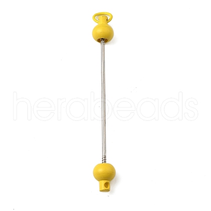 Plastic Beadable Keychain Bar for Jewelry Making DIY Crafts AJEW-C040-01G-1