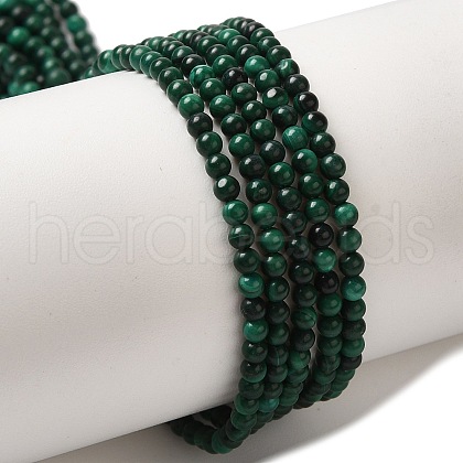 Natural Malachite Beads Strands G-B090-A06-01-1