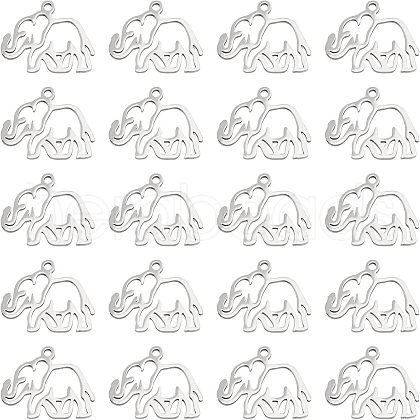 Unicraftale 20Pcs 201 Stainless Steel Pendants STAS-UN0036-46-1