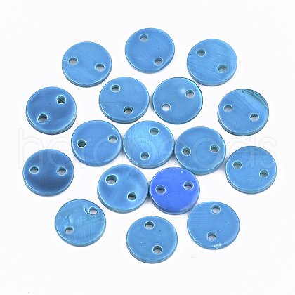 Spray Paint Freshwater Shell Links connectors X-SHEL-S276-27C-1