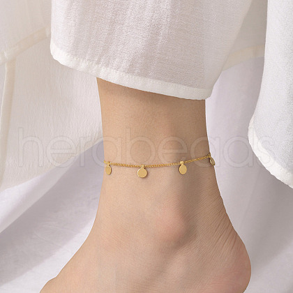 Stainless Steel Tassel Anklets WG5965F-01-1