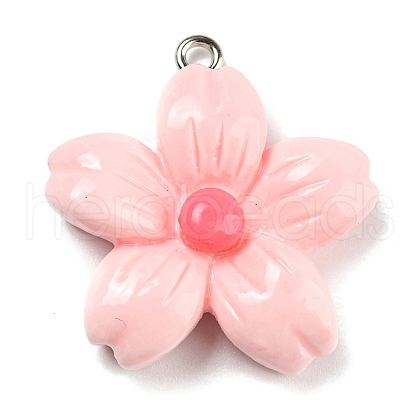Opaque Resin Pendants RESI-G078-01J-1