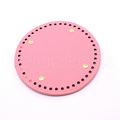 PU Leather Knitting Crochet Bags Nail Bottom Shaper Pad DIY-WH0199-20C-1