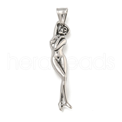 316 Surgical Stainless Steel Big Pendants STAS-E212-48AS-1