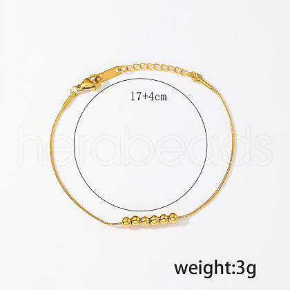 Stainless Steel Snake Chain Bracelets for Women VG7842-1
