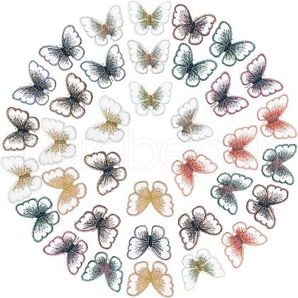  72Pcs 12 Colors Lace Embroidery Costume Accessories OCOR-NB0001-35-1