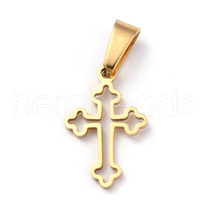304 Stainless Steel Pendants STAS-P253-03G-1