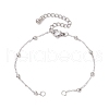 304 Stainless Steel Ball Link Chain Bracelet Making AJEW-JB01305-02-1