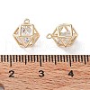 Brass Cubic Zirconia Pendants ZIRC-TAC0002-002-3