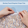 10M Paillette Tassel Ribbon Trim OCOR-WH0078-162B-5