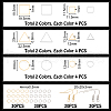 Unicraftale Geometry Charm Drop Earring DIY Making Kit DIY-UN0003-01-3