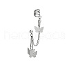 Alloy Rhinestone Cuff Rarrings WGD9CF7-01-5