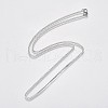304 Stainless Steel Curb Chain Necklaces NJEW-L162-01A-P-2