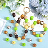 SUNNYCLUE 50Pcs 5 Styles Food Grade Eco-Friendly Silicone Beads SIL-SC0002-12-4