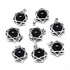 Synthetic Blue Goldstone Pendants G-R485-01I-1