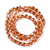 Electroplate Glass Beads Strands EGLA-Q128-06A-FR01-2