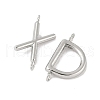 26Pcs 26 Styles 304 Stainless Steel Initial Connector Charms STAS-L022-517P-2