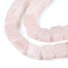 Natural Rose Quartz Beads Strands G-T139-6x6-05A-3