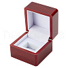 1 Slot Square Wooden Championship Ring Display Box CON-WH0085-59-1