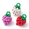 3Pcs 3 Colors Seed Beads Beaded Charms PALLOY-MZ00331-1