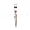 Stainless Steel Cone Dangle Hoop Earrings EJEW-G286-03P-2
