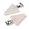 Natural Rose Quartz Pendants G-B127-04P-13-3